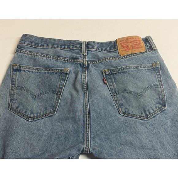 Levi's 505 Jeans Mens 34x30 Regular Fit Straight Leg Blue Wash Denim - Picture 4 of 16